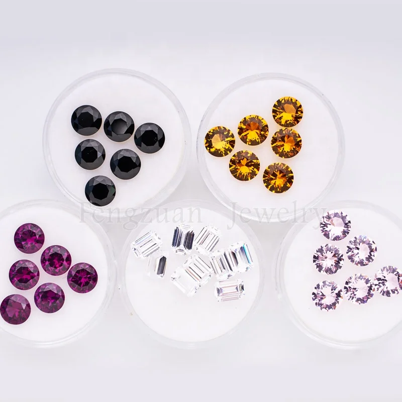 

1000pieces each packet 3mm high quality 3A black round diamond cut loose cubic zirconia gemstone for jewelry earring