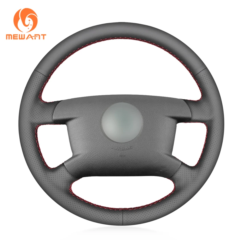 

Hand Sewing Artificial Leather Steering Wheel Cover for Volkswagen VW Caddy 2003-2006 Caravelle 2003-2009 Transporter T5 2006