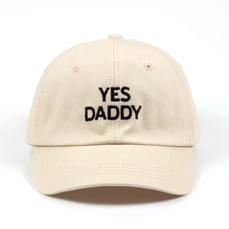 

Yes Daddy Embroidered Adjustable golf Cotton Cap Dad Hat Black baseball cap men women