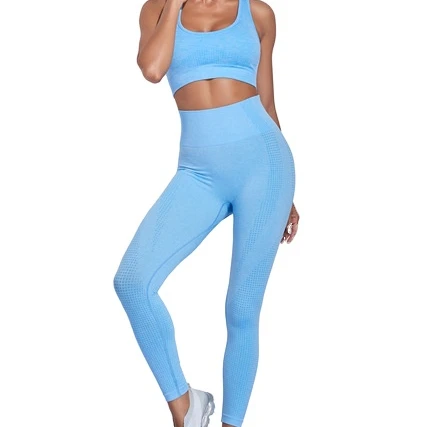 

2021 Hot Sales Women Gym Suit Sport Bra Tops Yoga Leggings Set Two Pieces Ladies Workout Fitness Wear