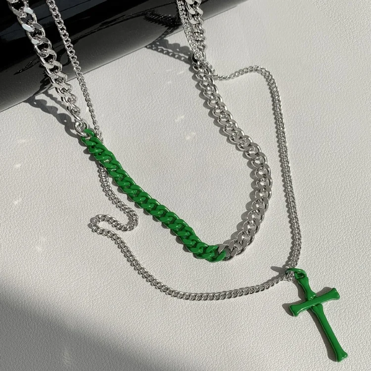 Fashion Double Layered Cross W