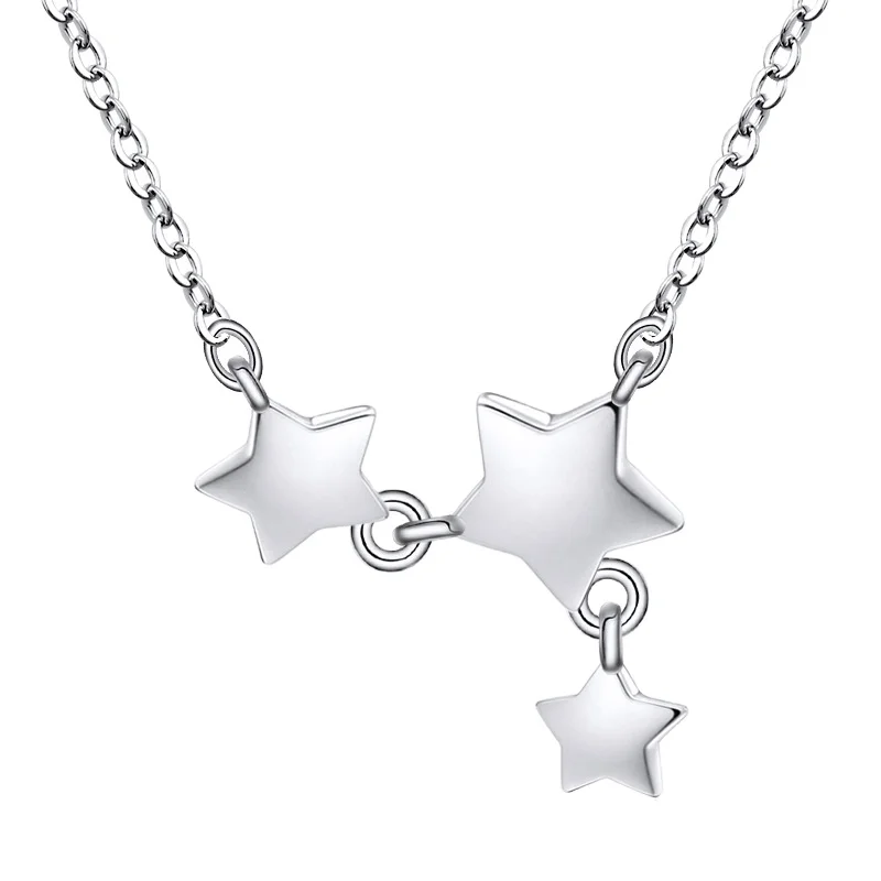 

JUHU Joker Small Star Clavicle Chain Five-pointed Star Female Sweet Japan Korea Pendant Simple Jewelry, Picture shows