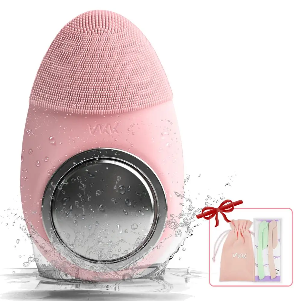 Vkk New Product Skin Massage Silicone Sonic Cleansing Facial Washing Brush