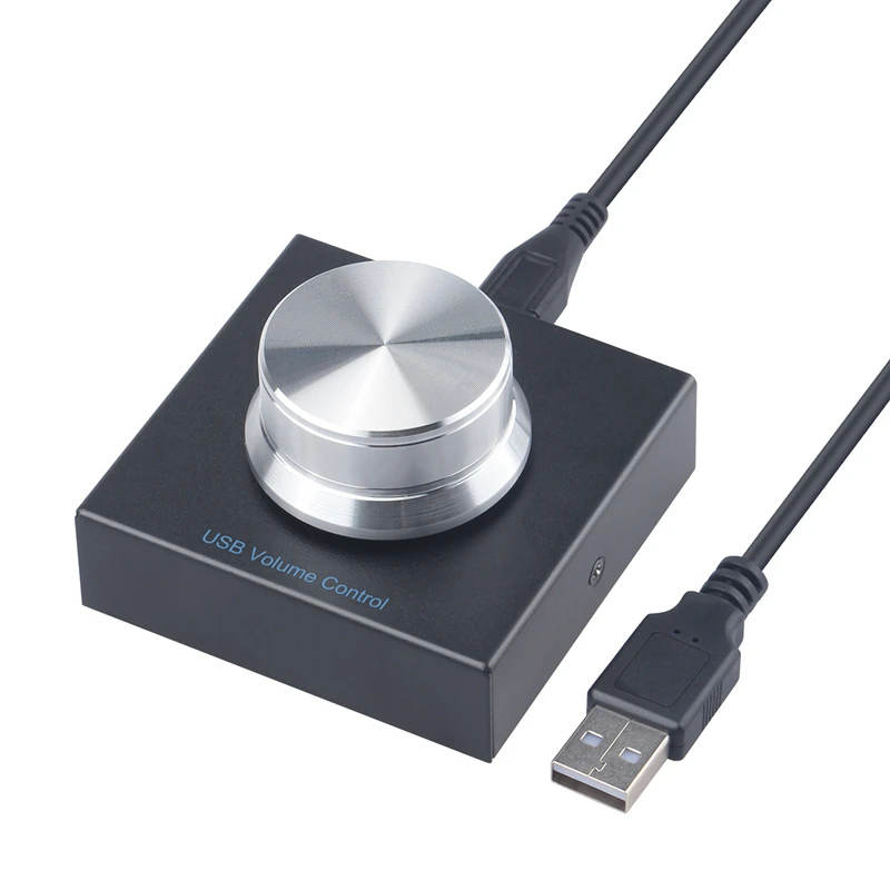 

NEW arrival plug and play computer USB volume control knob for PC gaming, Black
