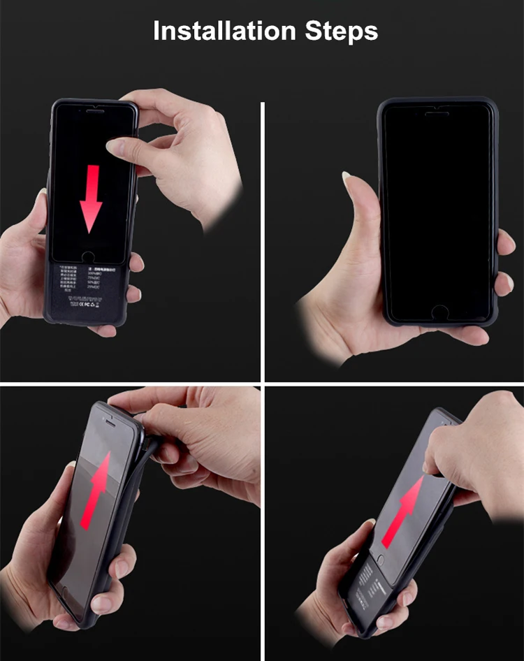 External Battery Charger Case For iPhone 7 8 Portable Backup Power Banks Cover For iPhone 6 6S Powerbank Recharge Battery Coque - ANKUX.COM