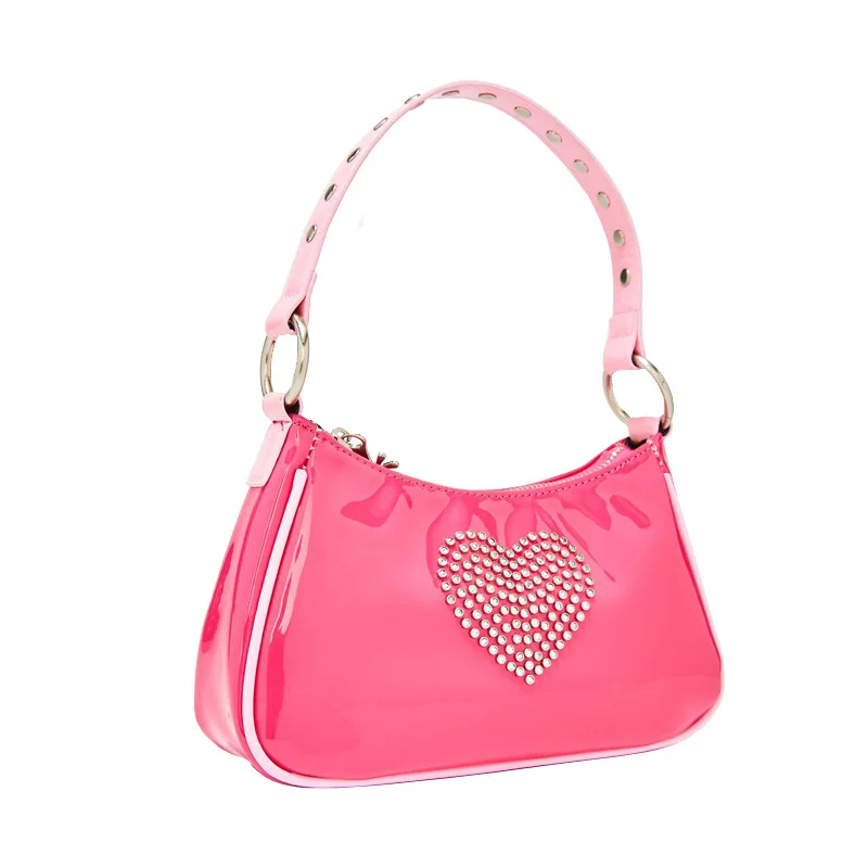 

SP1040 Summer new style candy color rhinestone underarm dumpling bag women hand bags purse shoulder bag