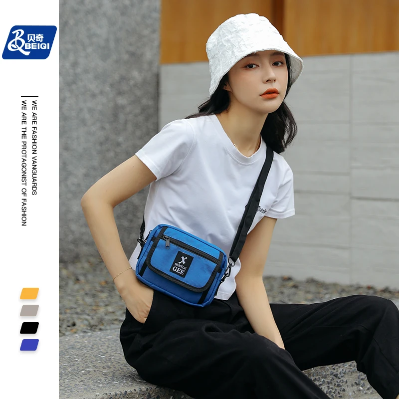 

Drop Shipping Simple Fashion Sport Girls Men Women Single Shoulder Strap Crossbody Mini Square Messenger Chest Bag, Black,blue,yellow,gray