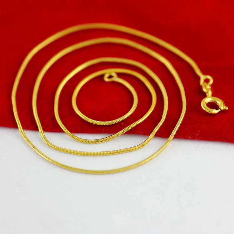 2018 Dubai Jewelry 14k Gold Filled Plated Long Neck Chain  Necklace New Gold Chain Design For Men And Women
