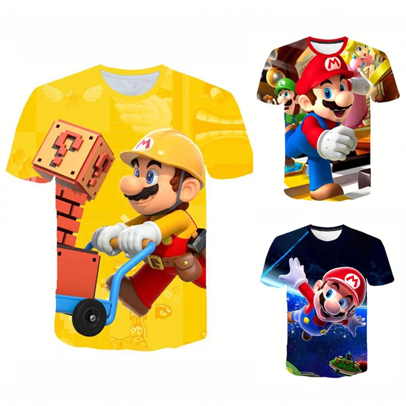 

Latest Funny Printed T Shirt Men/Women Super Smash Bros 3D Print T-shirt Hip Hop Tshirt Logo T-shirt Mario Bros