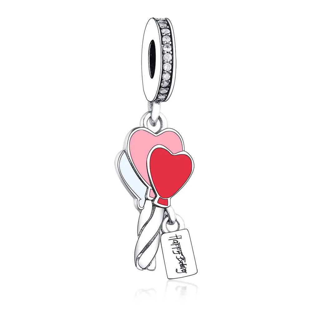 

Factory Outlet Wholesale 925 Sterling Silver Heart Dangle Beads Key Pendant Charm For Jewelry Making