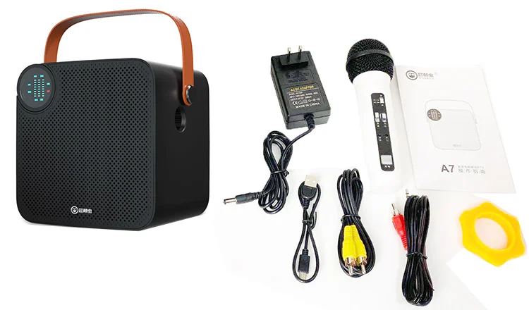 Portable Wireless Speaker With Microphone Outdoor Party Dancing Karaoke Bass Midrange Audio Hifi Bt Waterproof Bluetooth Speaker - ANKUX.COM