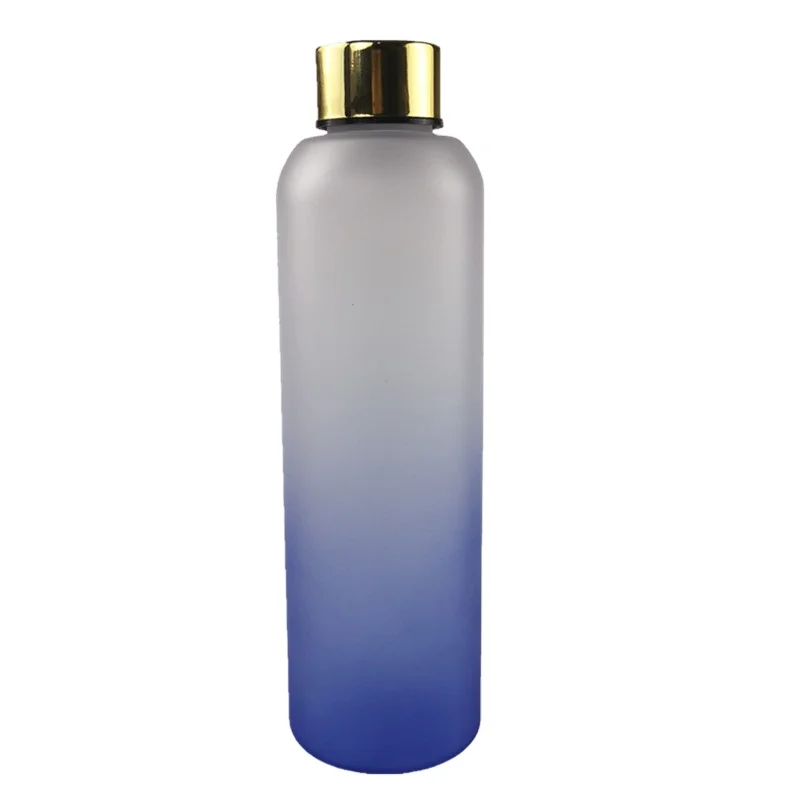 

Custom plastic frosted bottle gradient color titan sport bottle