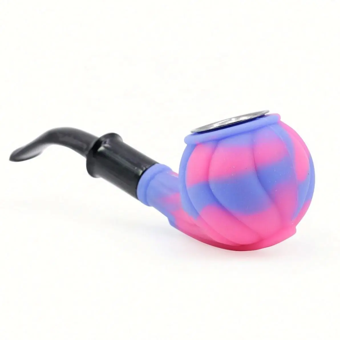 

Hot Sale Length  Silicone Cover Classical Bent Tobacco Smoking Pipe With Gift Box Packing, Picture