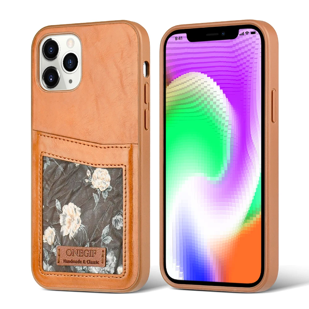 

Wholesale Leather Phone Case Holder With Card Pocket For Samsung s21/s21plus Printing Flower Leather Case, 4 colors