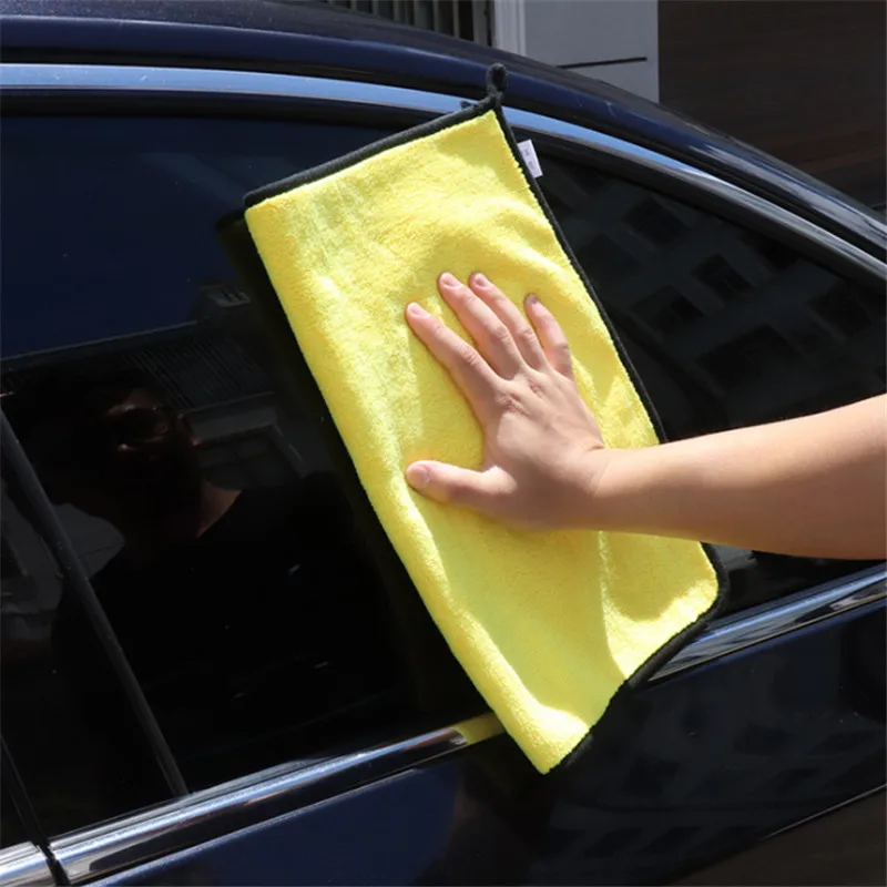 

New Thicken Car Wash Care Polishing Drying Washing Microfiber Towel Kitchen Superfine Fibre Cleaning Duster Cloth