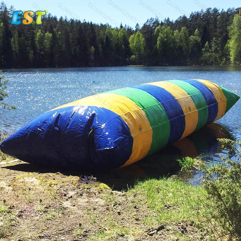 

Large Water Catapult Blob Inflatable Water Blob Jumping Pillow for jumping launch, Blue, white, yellow, green,red, or at your request