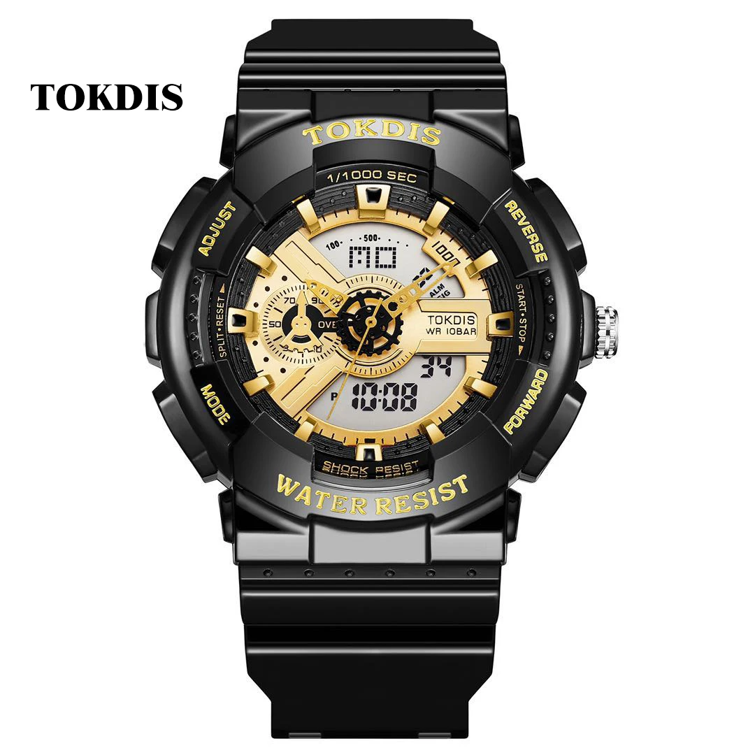 

Best promotion fashion watch men's LED digital watch outdoor multi-function waterproof military sports watch