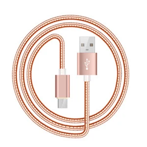 High Speed Metal cover Soft Tube USB Data Charging Cable