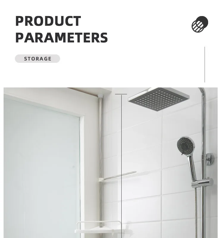 Factory best selling adjustable telescopic 4 tier bathroom shelves plastic corner shower caddy