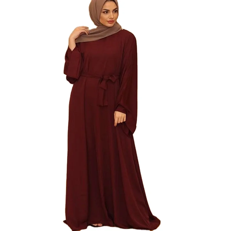

2021Muslim Kaftan Hijab Dress Women Abaya Dubai Caftan Marocain Turkey Islamic Clothing Robe Longue Femme Musulmane Vestidos Lar, Customized color
