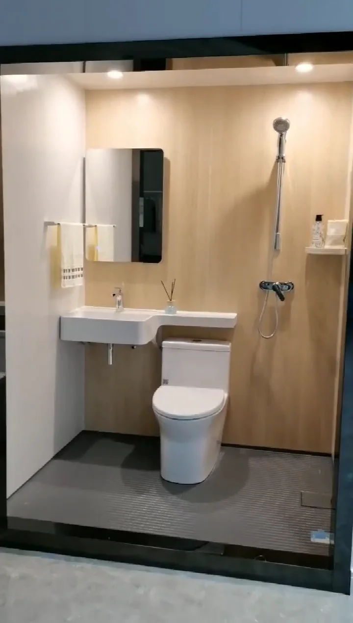 Sally Prefab Smc Bathroom Pod Modular All In One Prefabricated Toilet ...