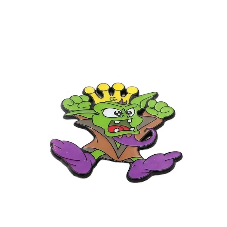 

Wholesale No Minimum Order Popular Design Custom Hard Enamel Cartoon Trading Lapel Pins, Blue