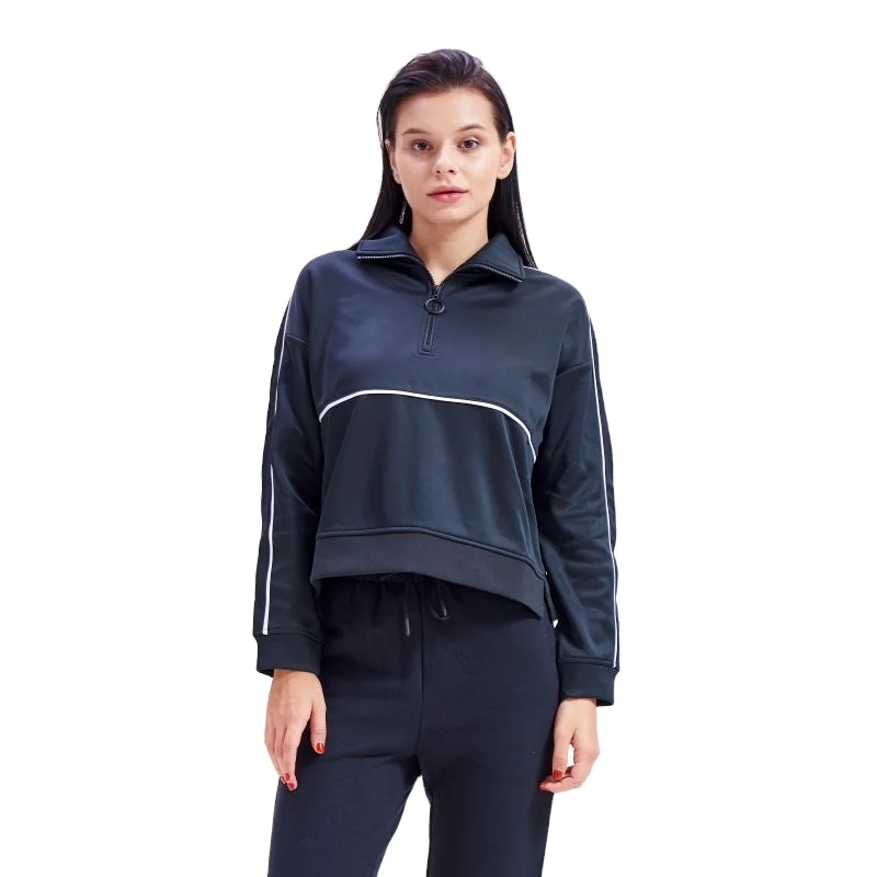 

Fashion Oversize Stand Collar with Zip up Plain Hoodies Hoodies Sweatshirts Wholesale Custom New for Women's Casual Women Adults