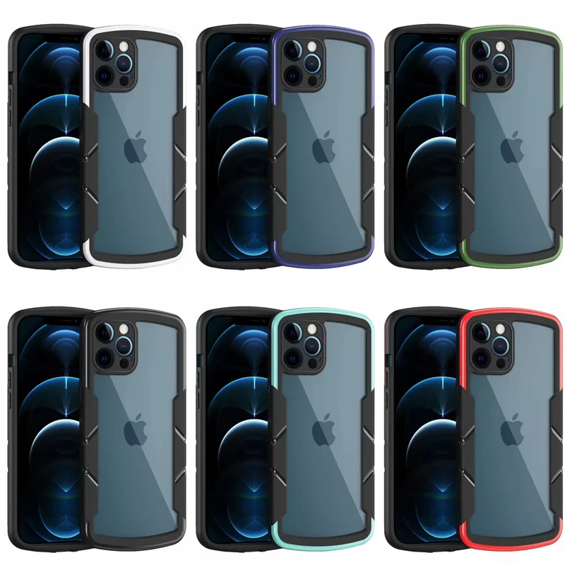 

Ultra-Thin Phone Case For iPhone 12 Pro Max Case 2 In 1 Fundas Para Celular For iPhone 12 11 Pro XS Max XR 7 8P Phone Case Cover