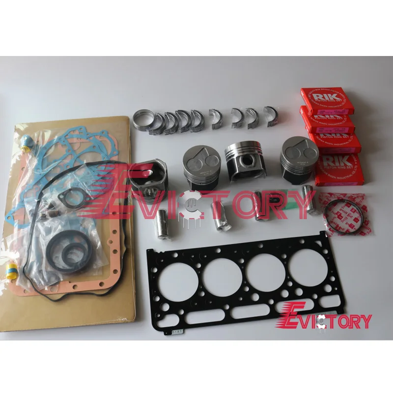 

For Kubota V2203-T V2203 rebuild overhaul repair kit piston ring 0.50MM engine bearing head gasket