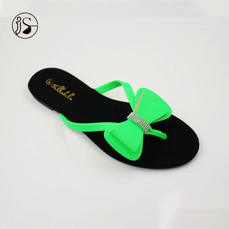 

Ladies slippers 2020 Bowknot design Women flip flops Women Slippers, Picture