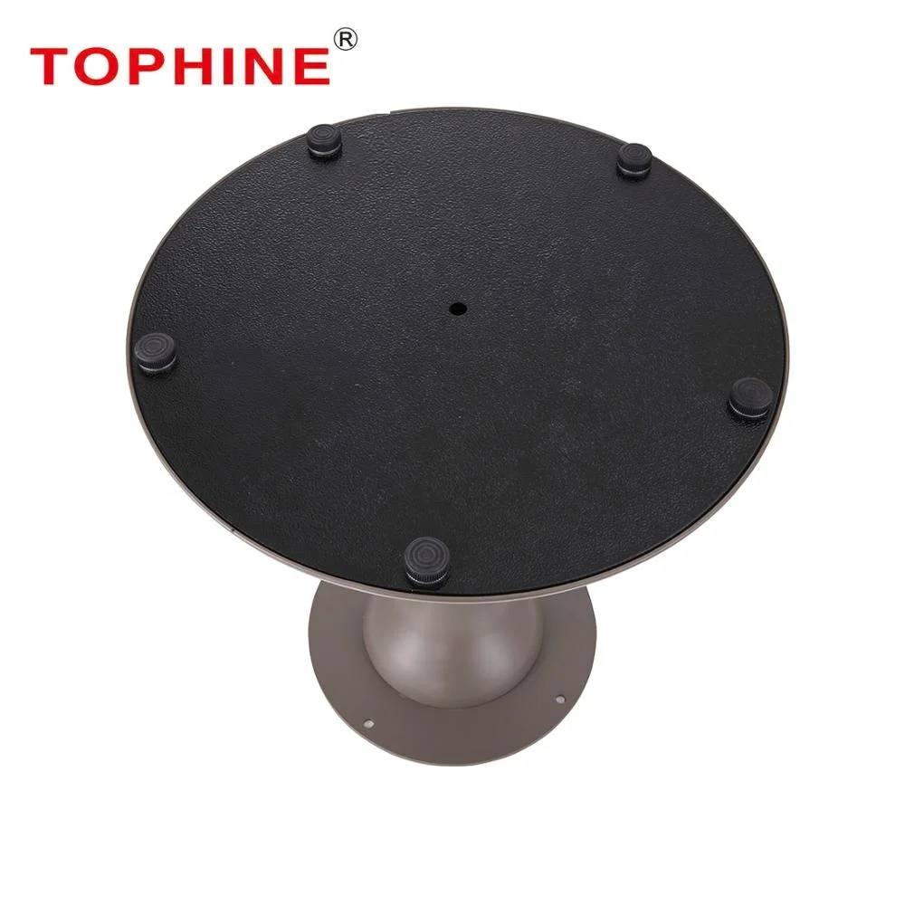 
TOPHINE Aluminum brushed Powder coating trumpet bar bistro small low table legs table bases 