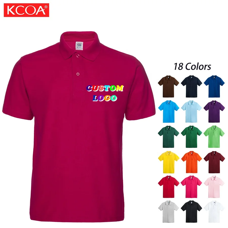

Low MOQ Short Sleeves Quick Dry Summer 100% Cotton Men Polo T Shirts