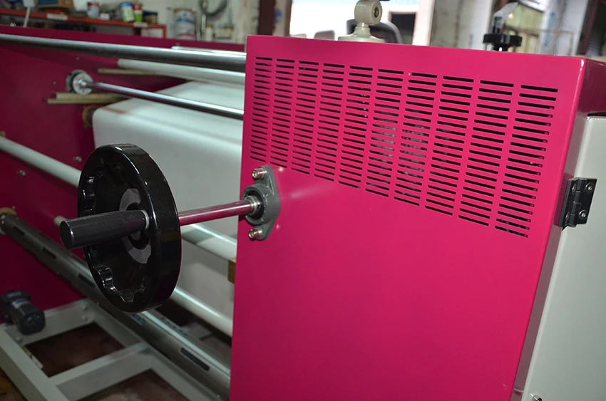 Multi-functional mouse pad piece printing upper feeding oil roller heat sublimation machine