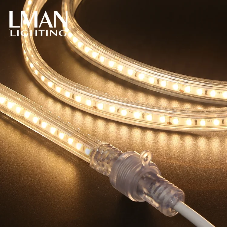 Male female connection flexible tape light DC 24V SMD 2835 IP65 waterproof led Strip
