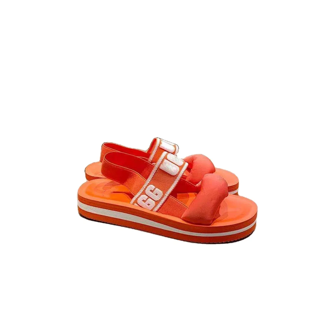 

summer casual flip flop sandals Korean style trend solid color all-match female slippers and sandals high fashion sandal, 3 colors