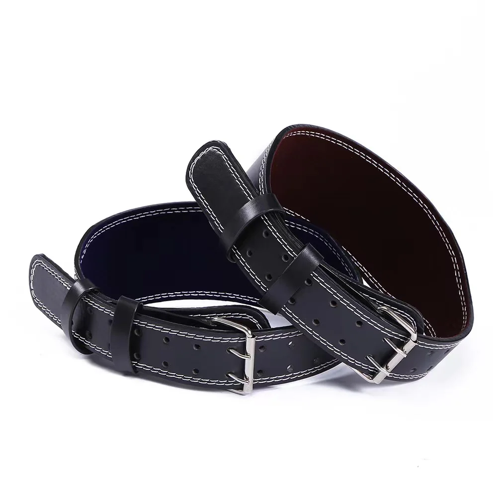 Wholesale 10CM Gym Leather Belt Custom Logo Power Weightlifting with Breathable Cowhide Material