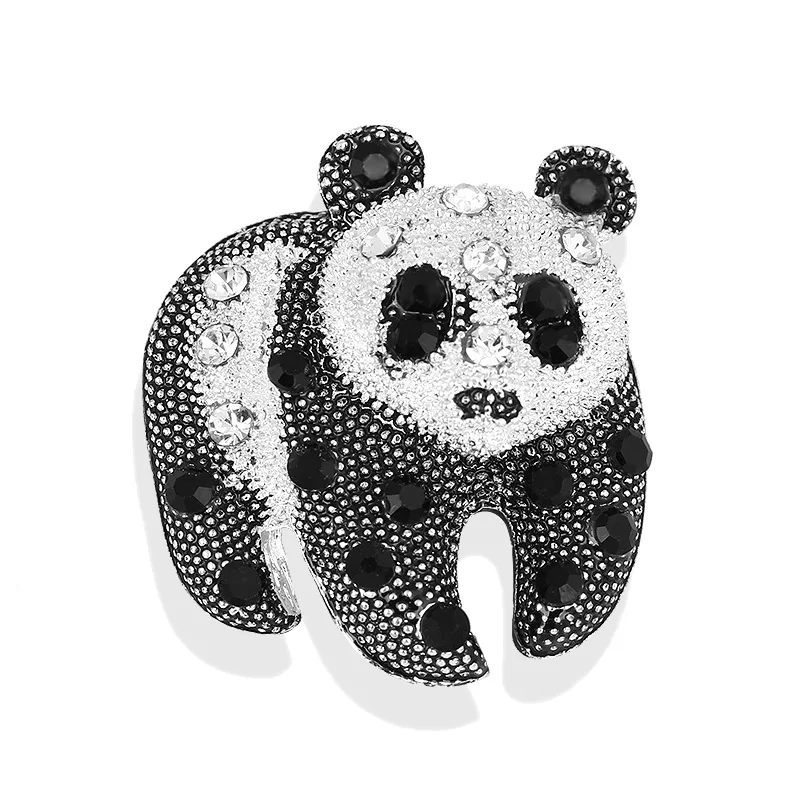 

Promotional Metal Wholesale Fashion Zinc Alloy Women Animal Jewelry Decorative Panda Brooch Pins jewelry