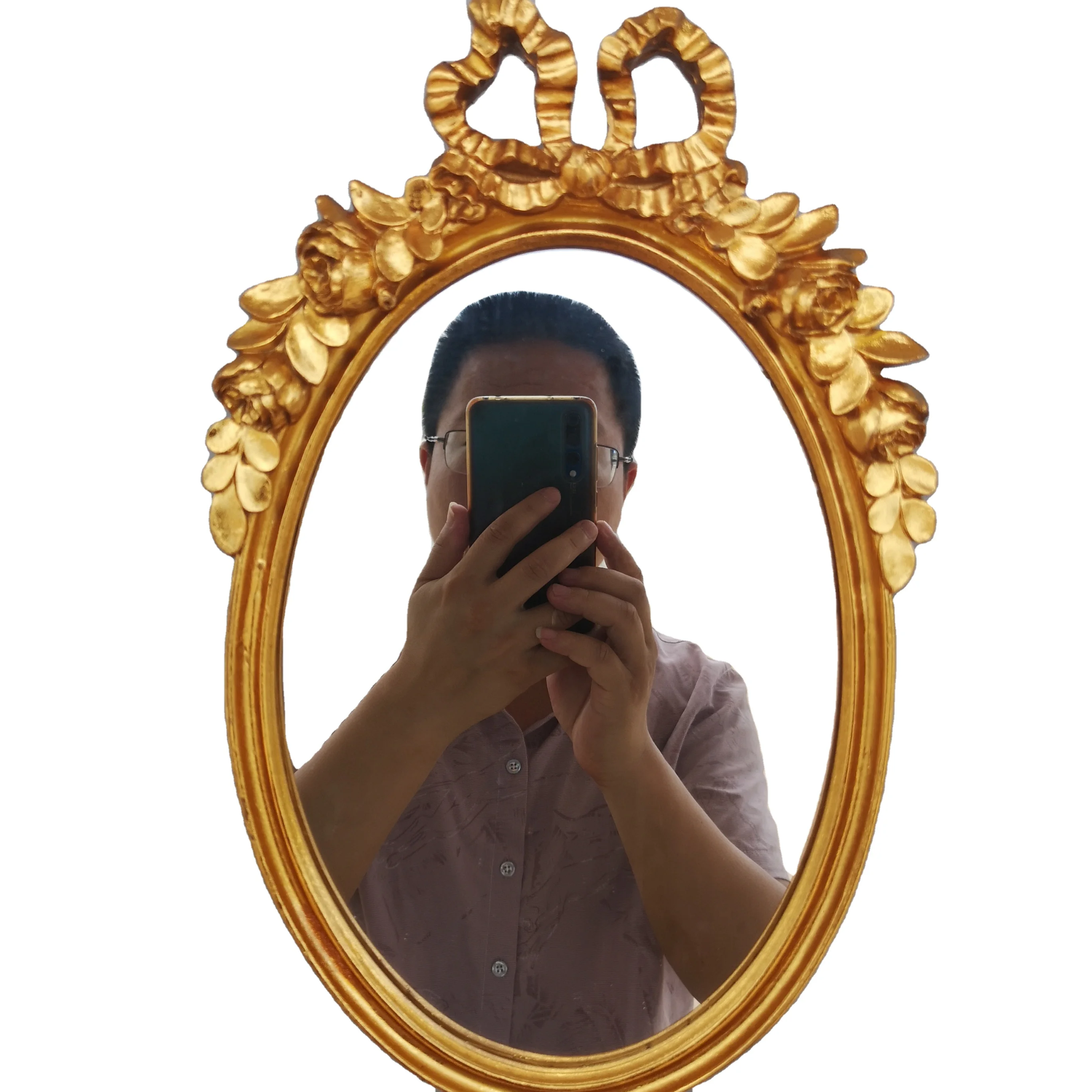 

Antique 18*25cm Frame Decoration Gold Color European Resin Photo Frame