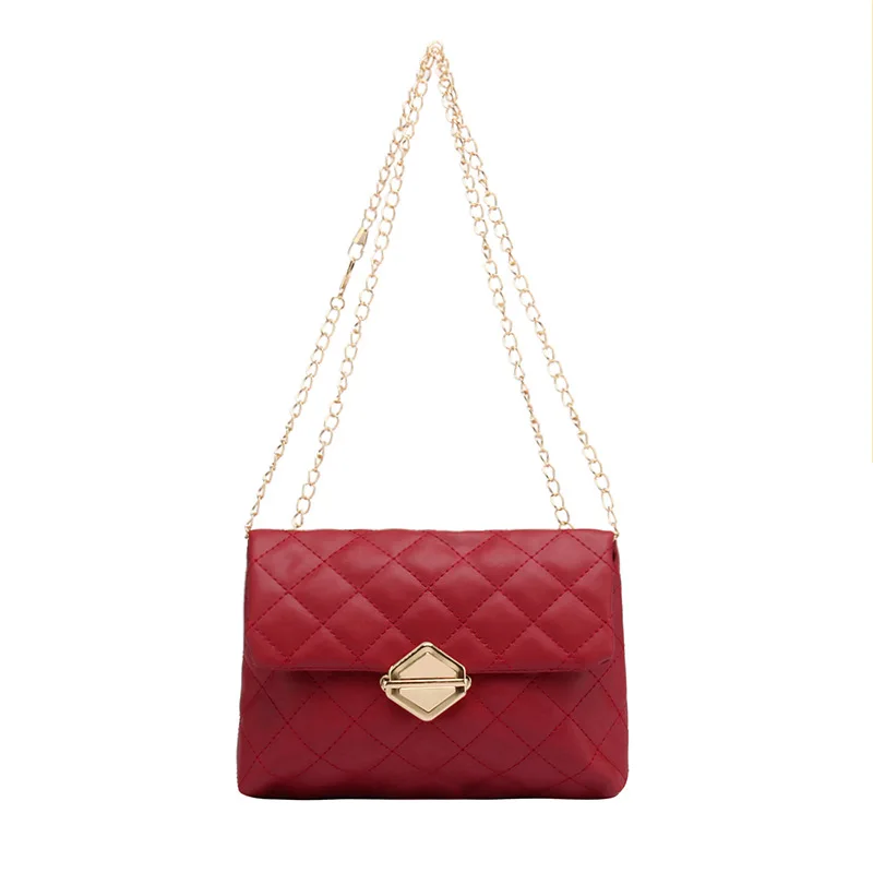 

2021 new Korean edition rhomboid chain bag ladies one-shoulder cross-body bag