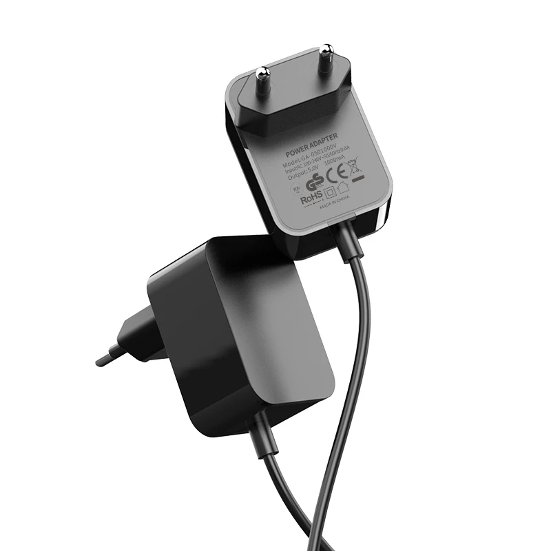 
5V 1A European standard CE GS ROHS certification high-end DC plug wall power adapter EU switching power supply 