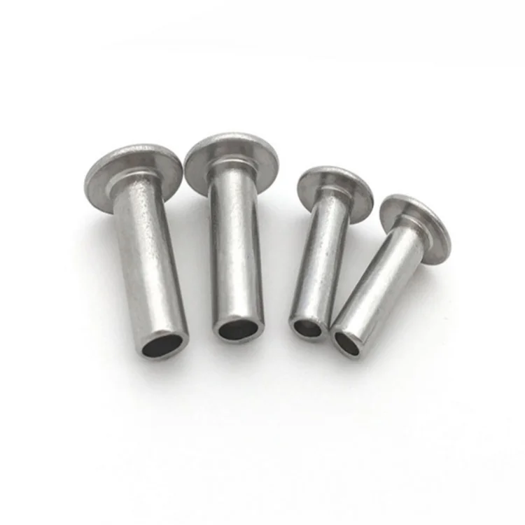 Carbon Steel Plated Chrome Semi Tubular Rivet Buy Carbon Steel Semi