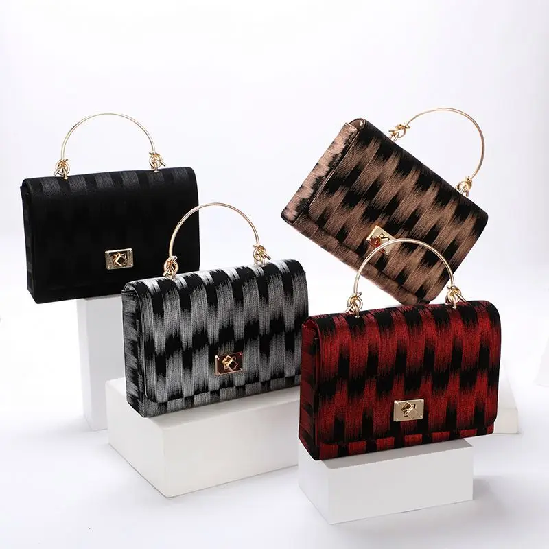

Wholesale New Product Evening Bags Fashion Trend Dark Gradient Pu Handbags Ladies Party Bag, Multi