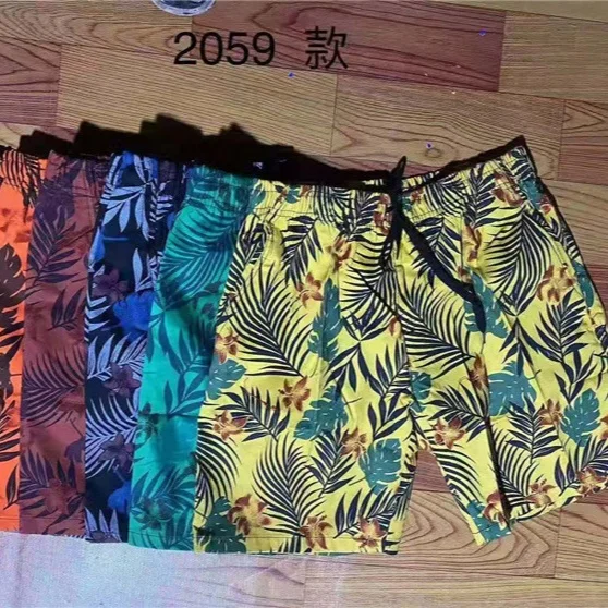 

2.8 USD MK142 Yiwu Amysi Garments mix color mix size fast delivery 100% cotton printed summer man short pants