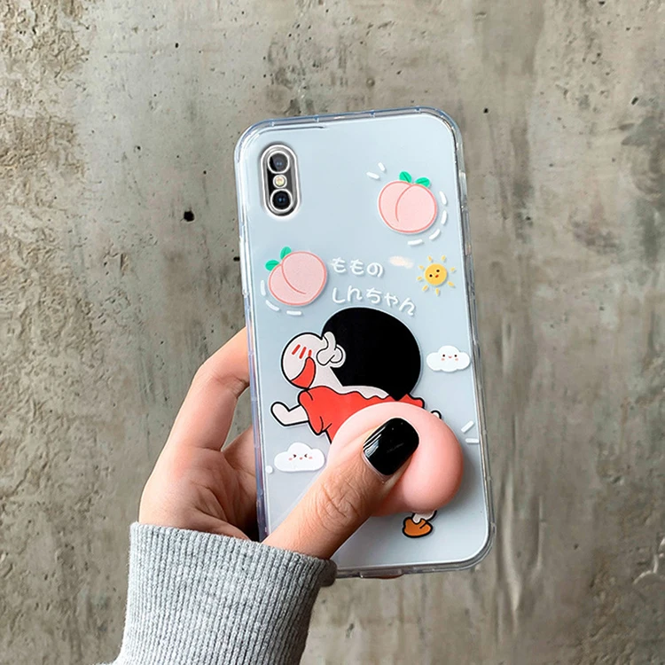 

Slimoro the latest cartoon cute pinchable stress relieving soft silicone waterproof phone case for iPhone 13 clear case
