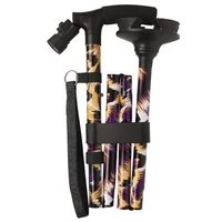 

WellWalk New Arrival Fashion Design Aluminium elderly Folding outdoor walking stick