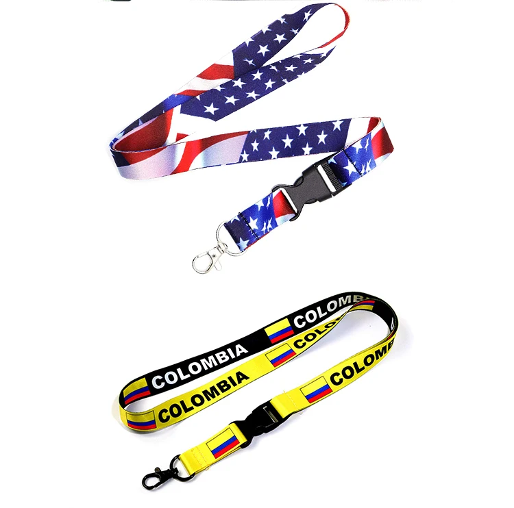Factory Direct Custom Making Country Flag Lanyards Buy Lanyard Flag