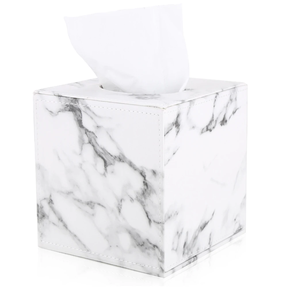 

Fashionable Square Leather Tissue Box Leather Tissue Cases