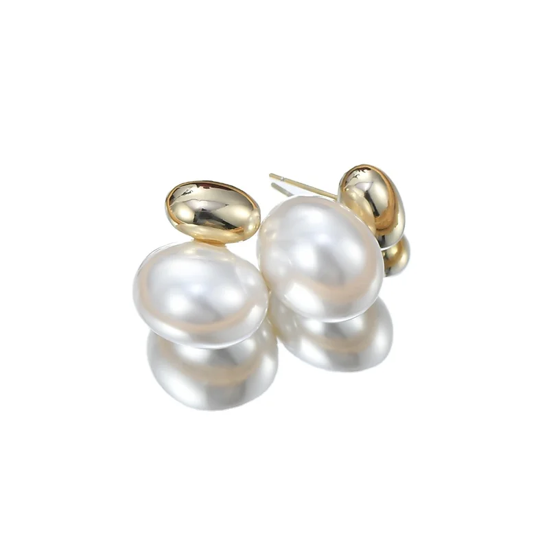 

2023 New Fashion Style Earrings for Women S925 Silver Needle Premium Light Luxury Pearl Versatile Earrings