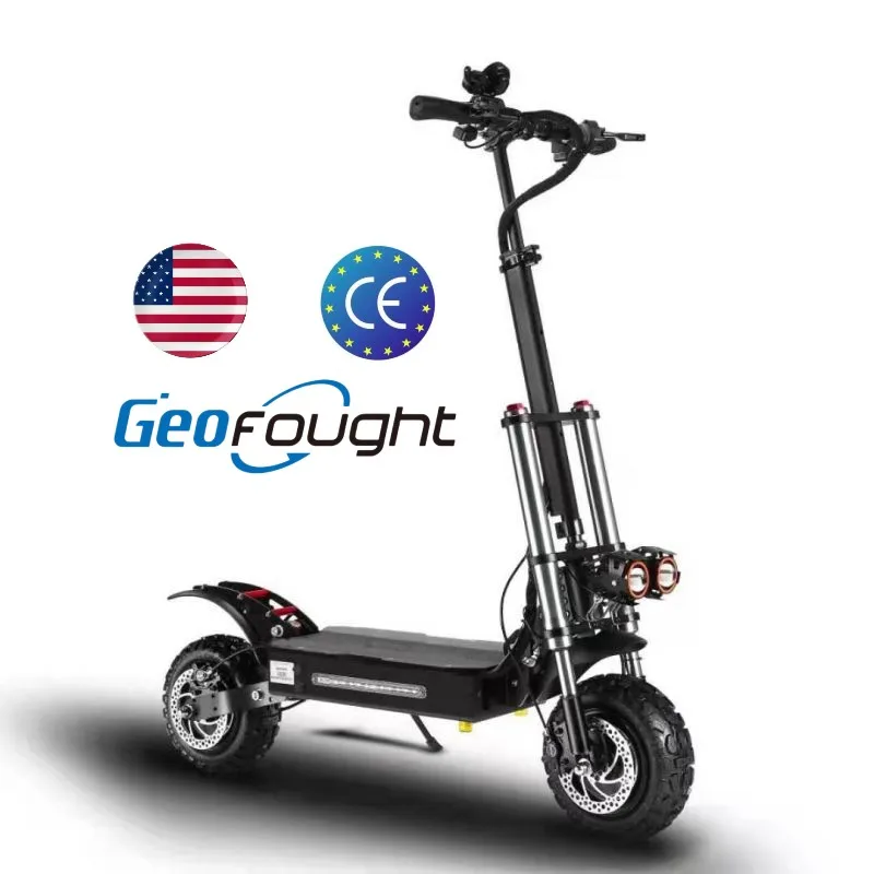 

two wheels adult foldable e scooter 60V 6000w 11inch off road electric moped scooter for adults with led display with fat wheel