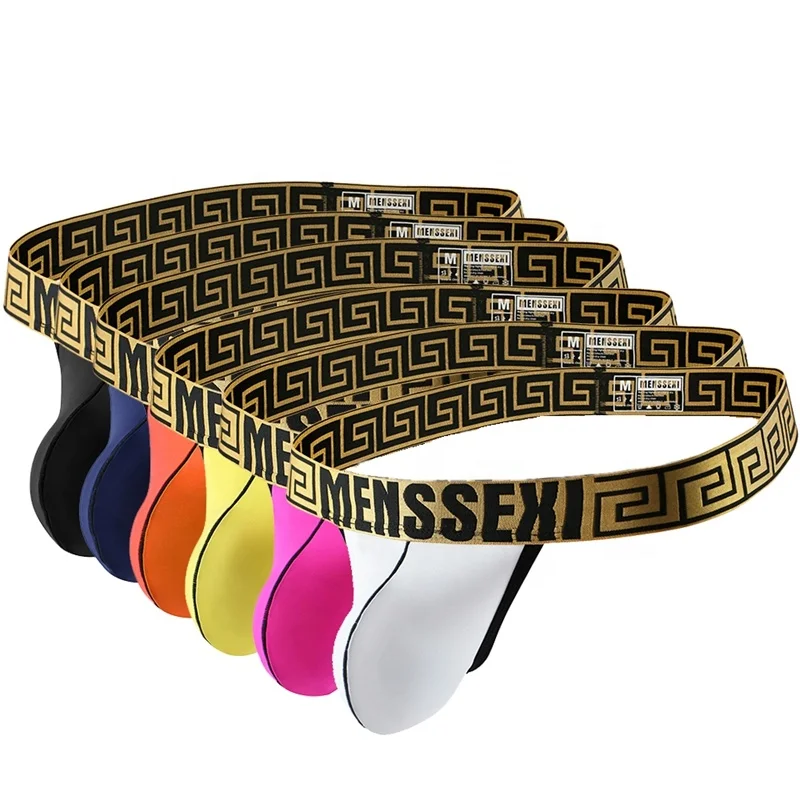 

MENSSEXI Underwear for Men Sexy Thongs Backless Micro Fiber Hot Sale Low MOQ 891